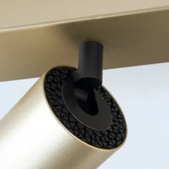 Foco Sean, 4 luces, dorado, metal, orientable
