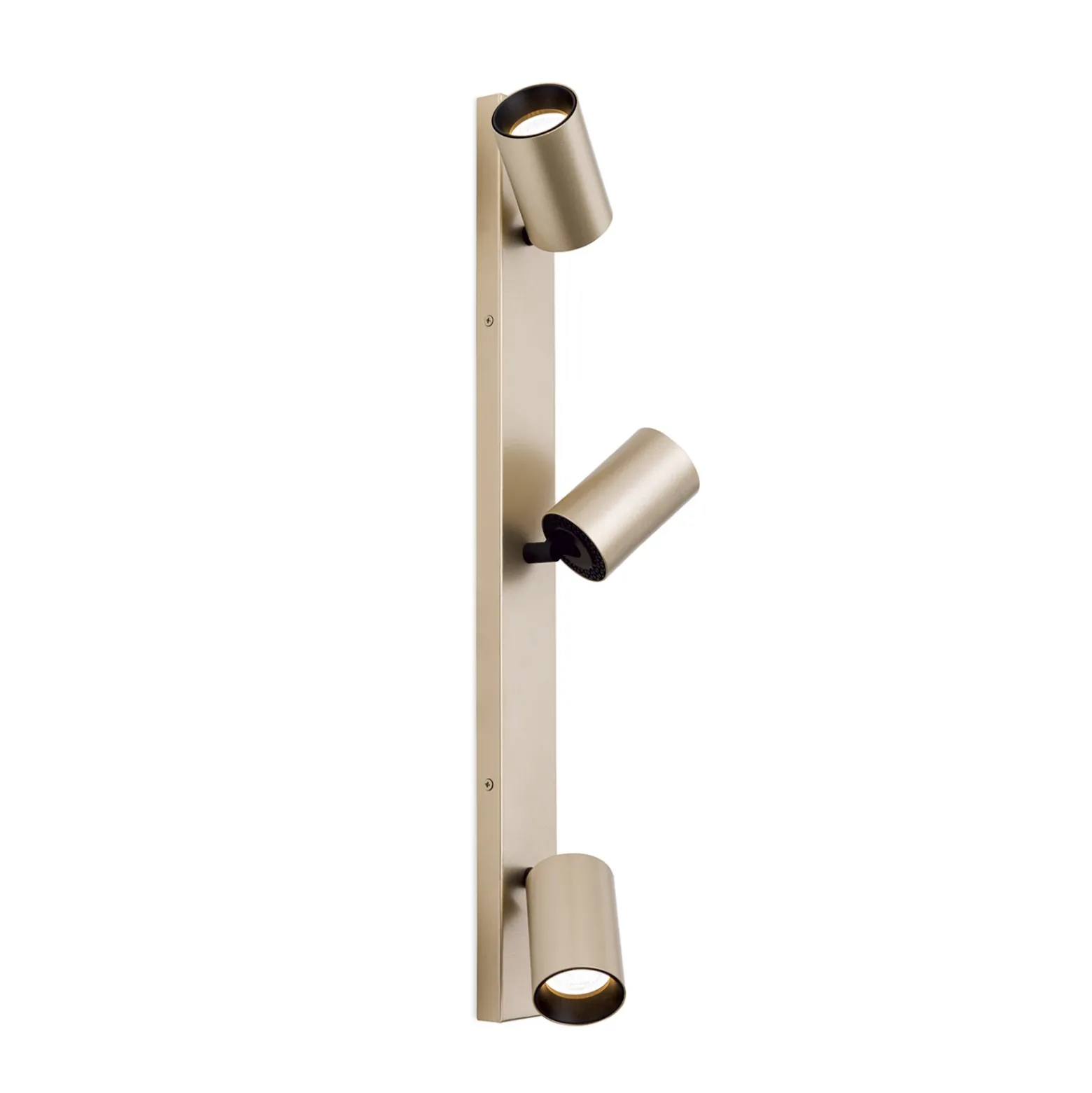Foco Sean, 3 luces, dorado, metal, orientable