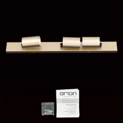 Foco Sean, 3 luces, dorado, metal, orientable