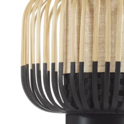 Forestier Bamboo Light S lámpara mesa 24cm negro
