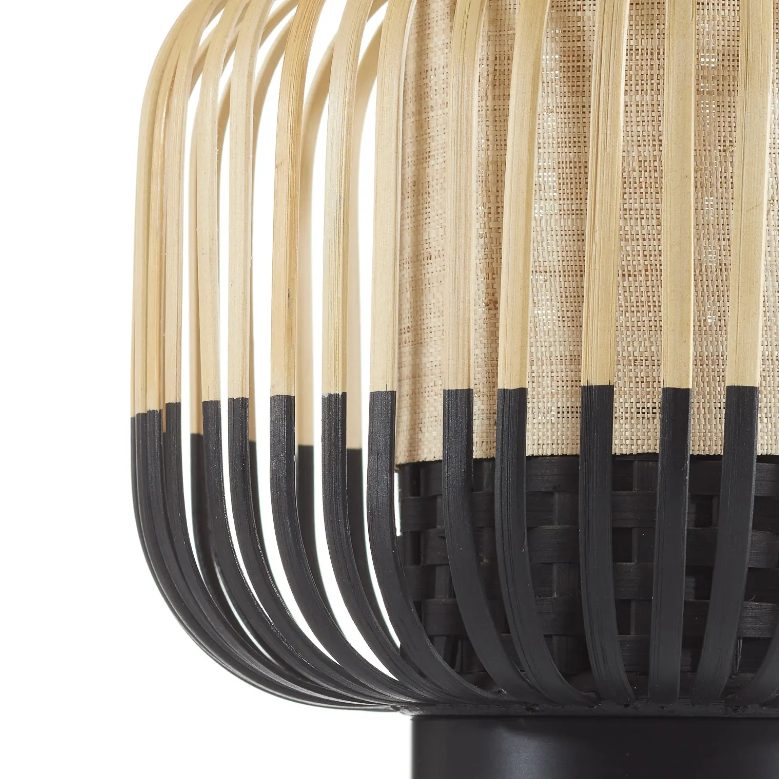 Forestier Bamboo Light S lámpara mesa 24cm negro