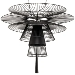 Forestier Gravity 1 lámpara colgante Ø86cm negro