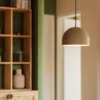 Forlight lámpara colgante Fres, beige, acero, Ø 30 cm