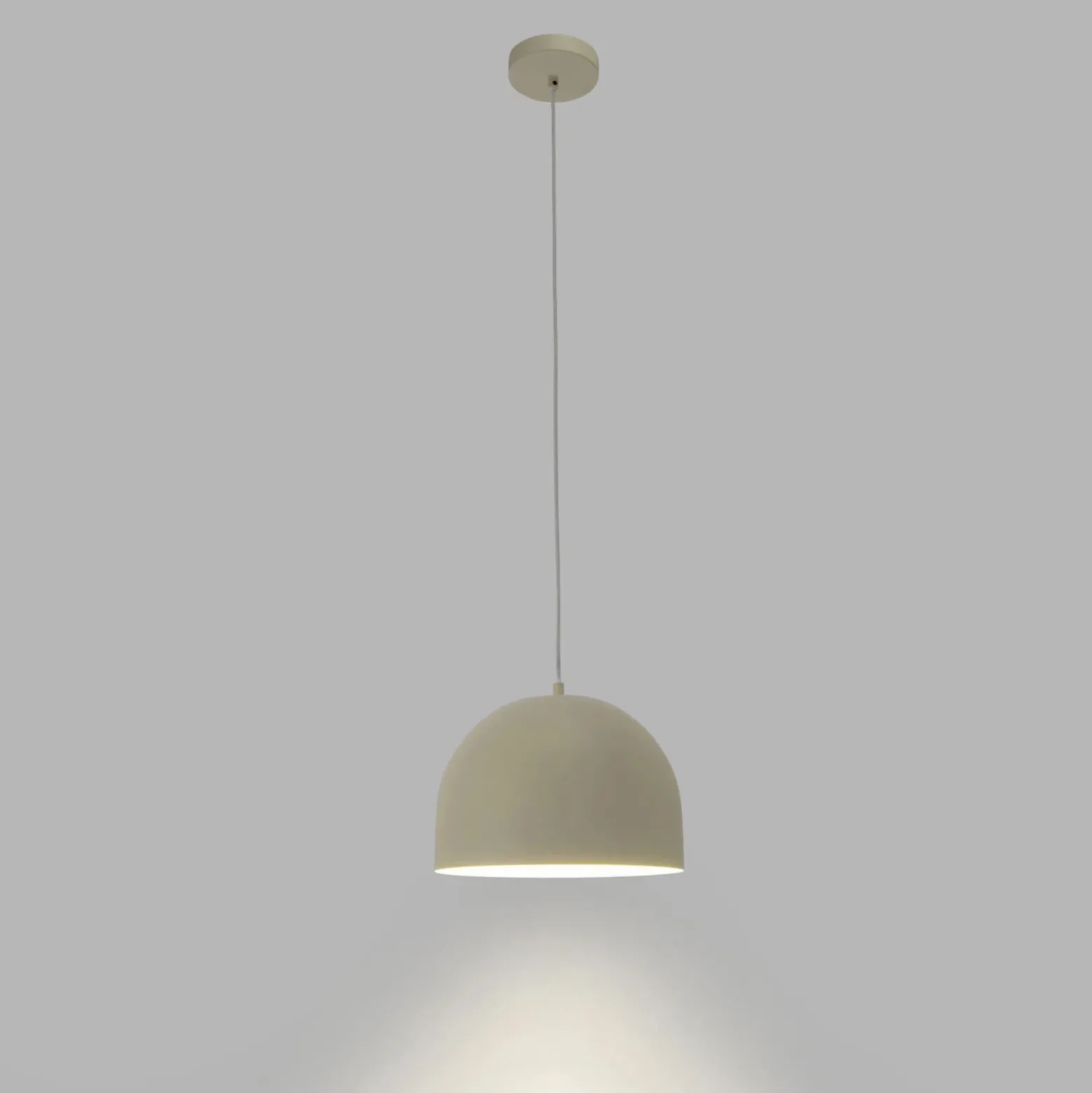 Forlight lámpara colgante Fres, beige, acero, Ø 30 cm