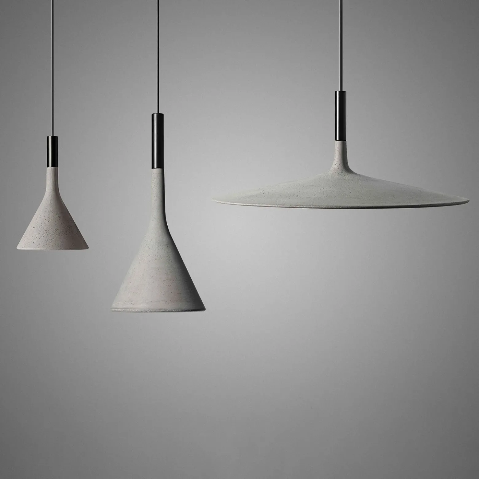 Foscarini Aplomb Mini lámpara colgante de hormigón