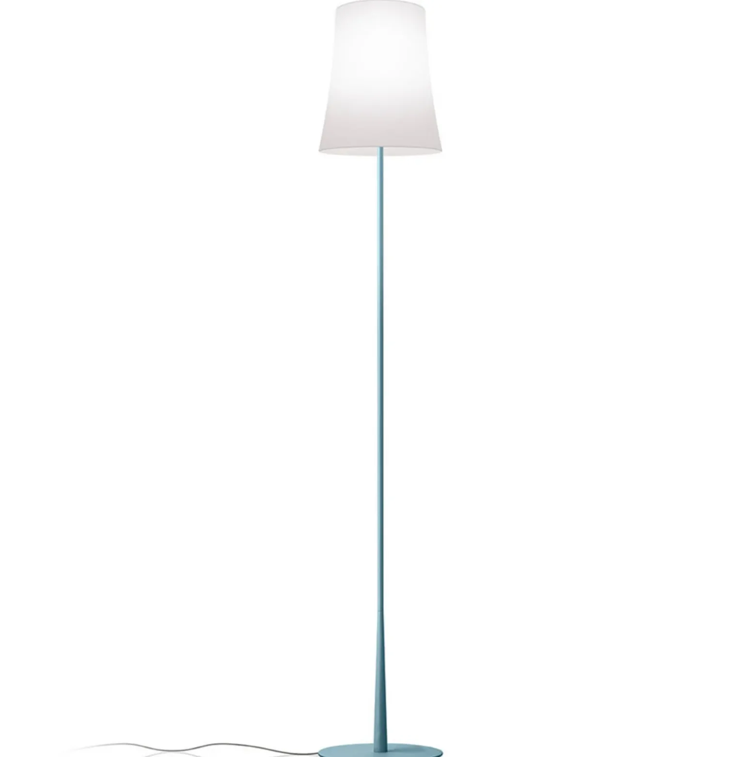 Foscarini Birdie Easy lámpara de pie azul claro