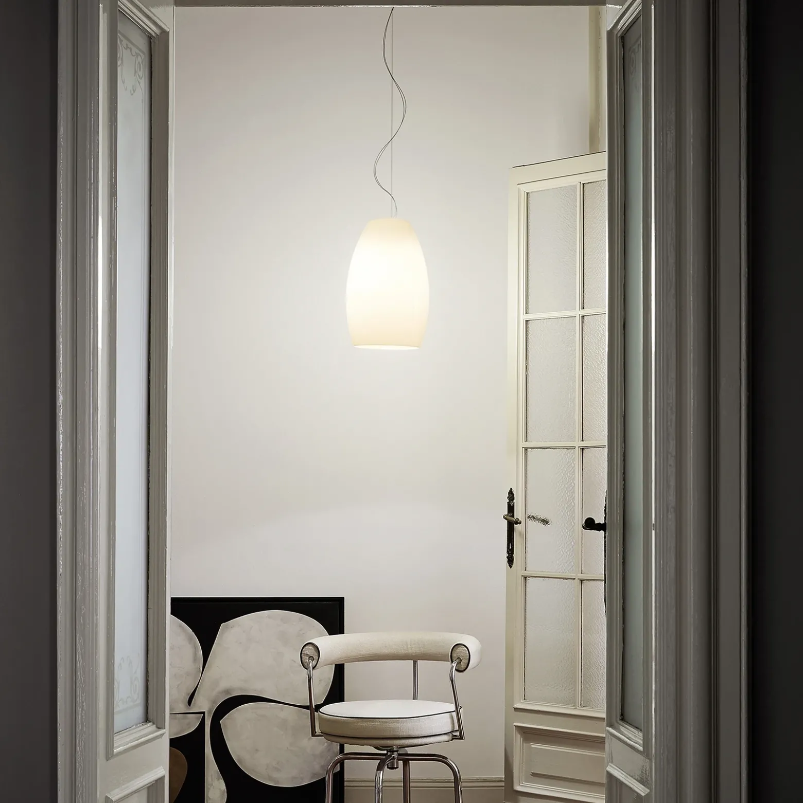 Foscarini Buds 1 lámpara colgante LED, E27 blanco
