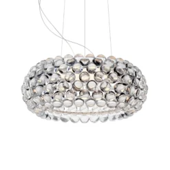 Foscarini Caboche Plus media lámpara colgante R7s, transparente