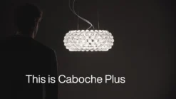 Foscarini Caboche Plus media lámpara colgante R7s, transparente