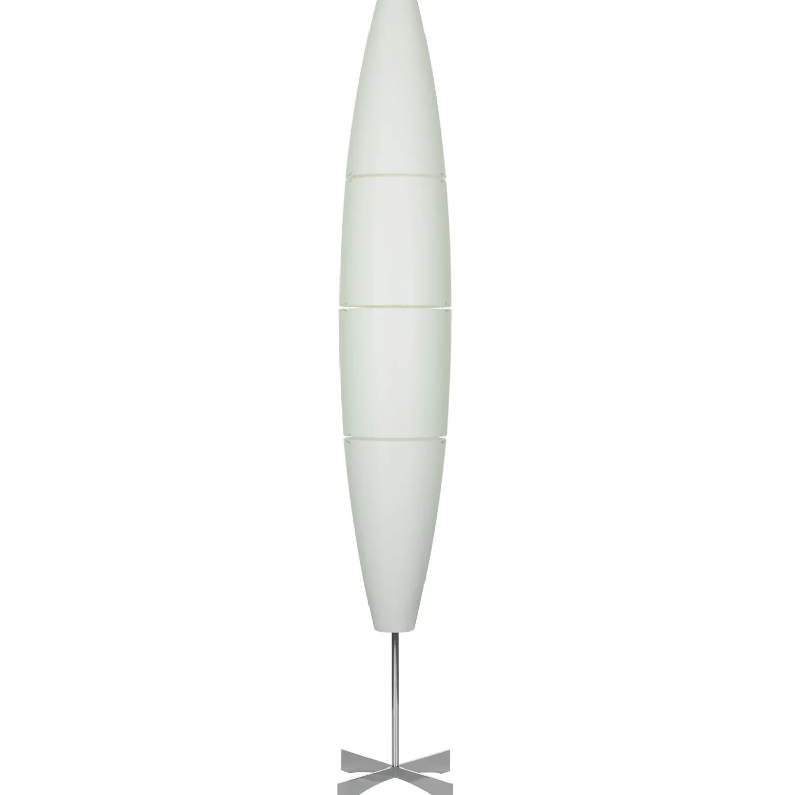 Foscarini Havana lámpara pie, cromo/blanco