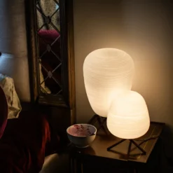 Foscarini Rituals 1 lámpara de mesa de cristal con atenuador