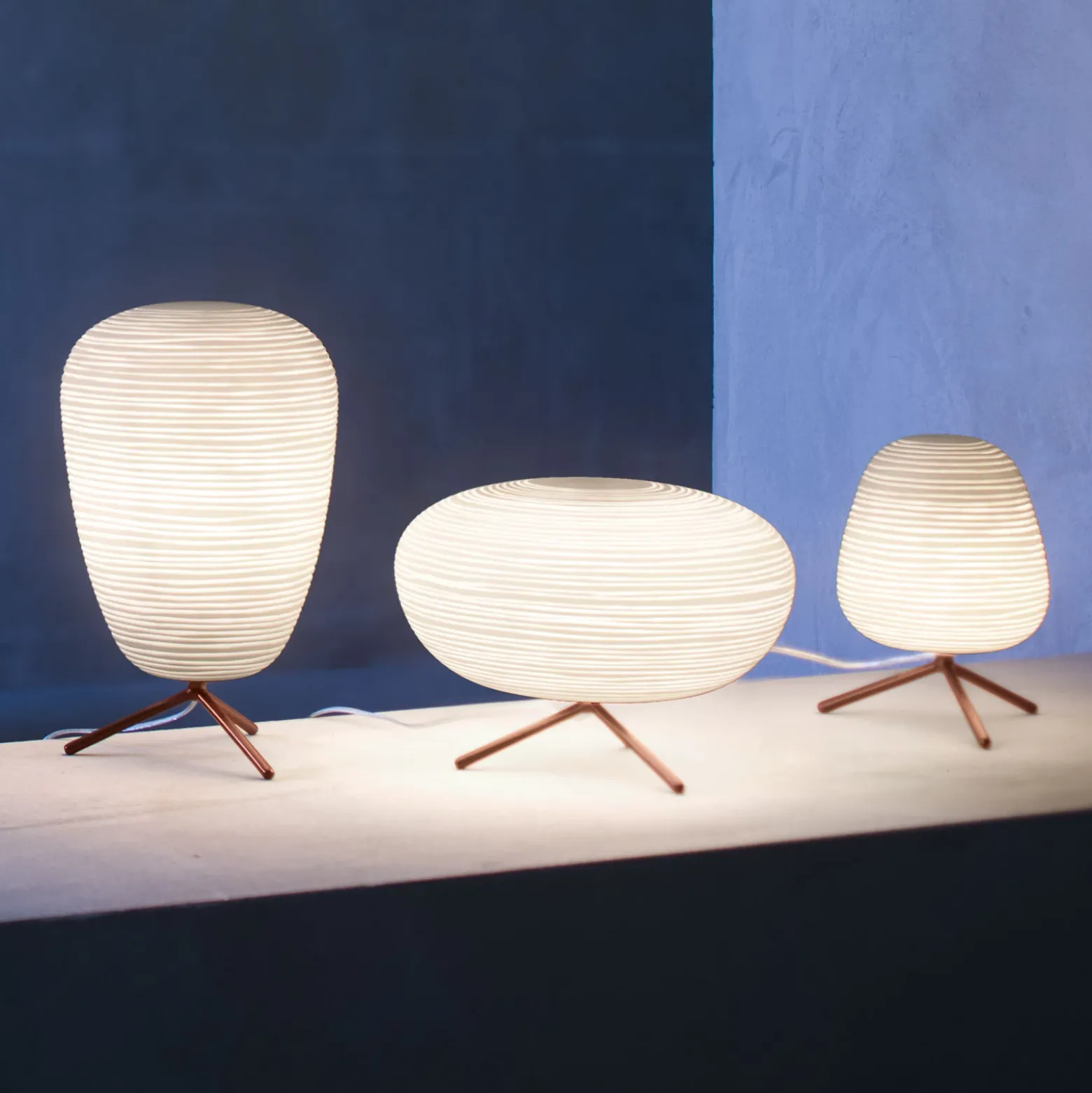 Foscarini Rituals 1 lámpara de mesa de cristal con atenuador
