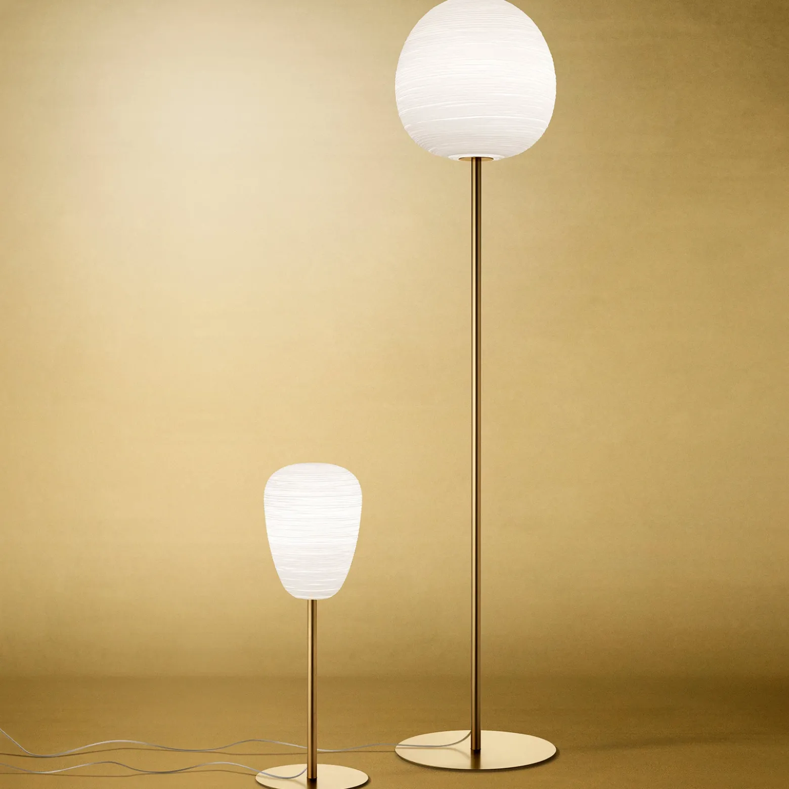 Foscarini Rituals XL lámpara de pie atenuable, oro