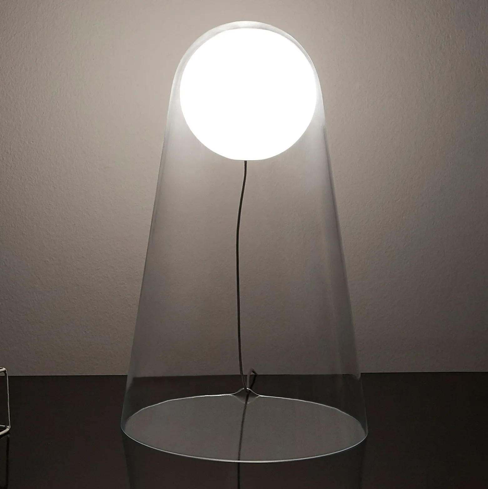 Foscarini Satellight lámpara de mesa de vidrio LED
