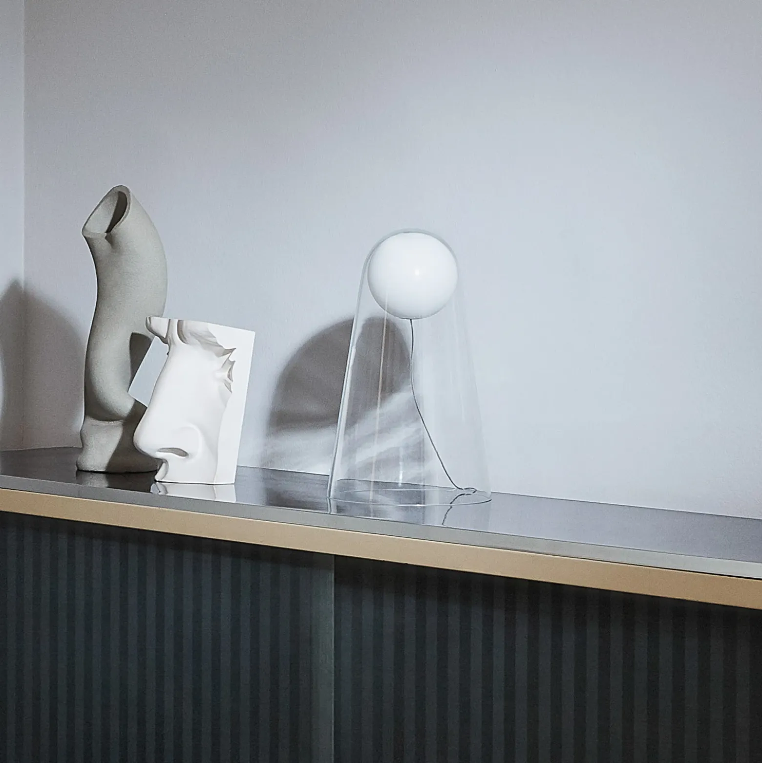 Foscarini Satellight lámpara de mesa de vidrio LED