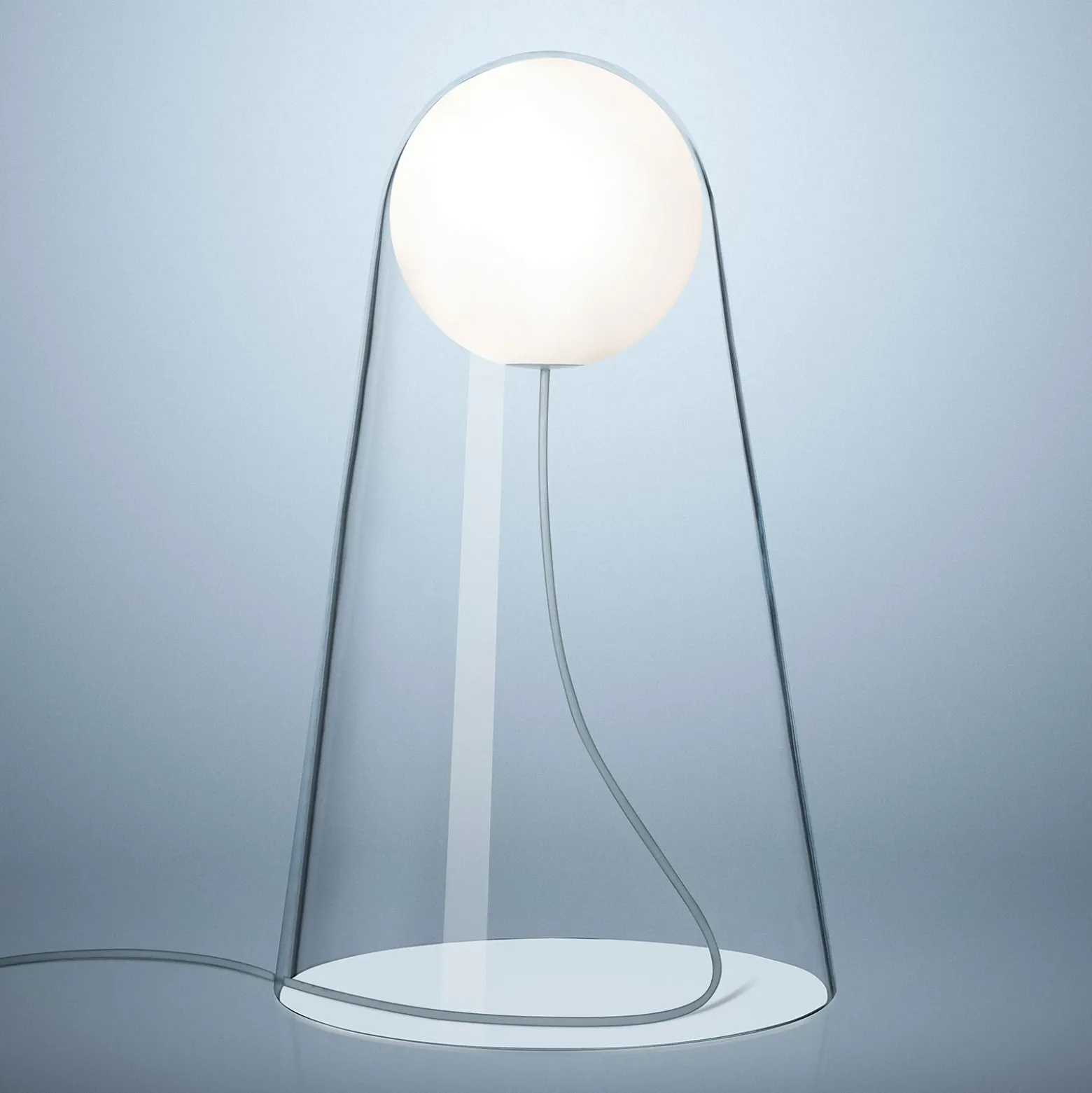 Foscarini Satellight lámpara de mesa de vidrio LED