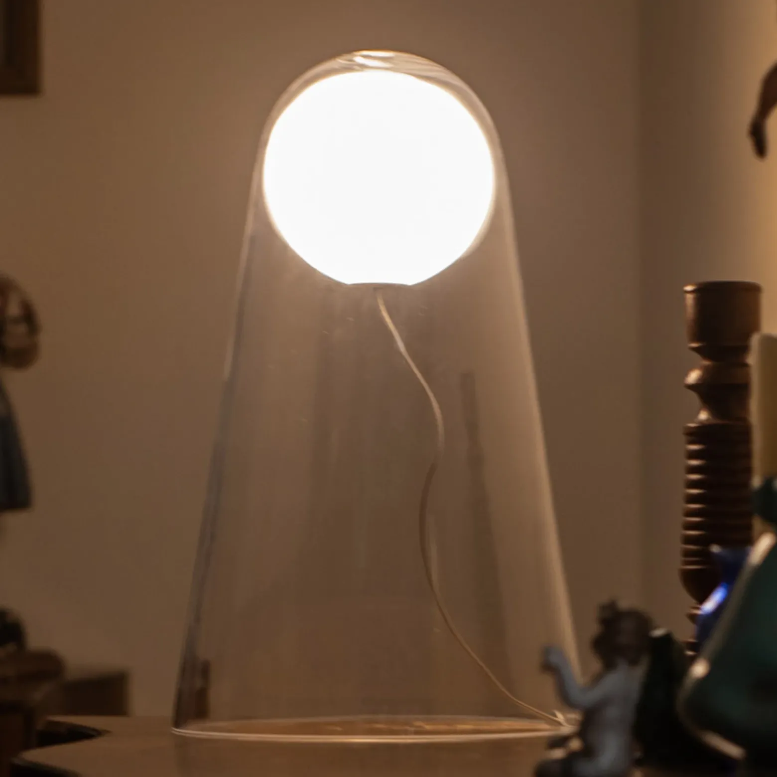Foscarini Satellight lámpara de mesa de vidrio LED