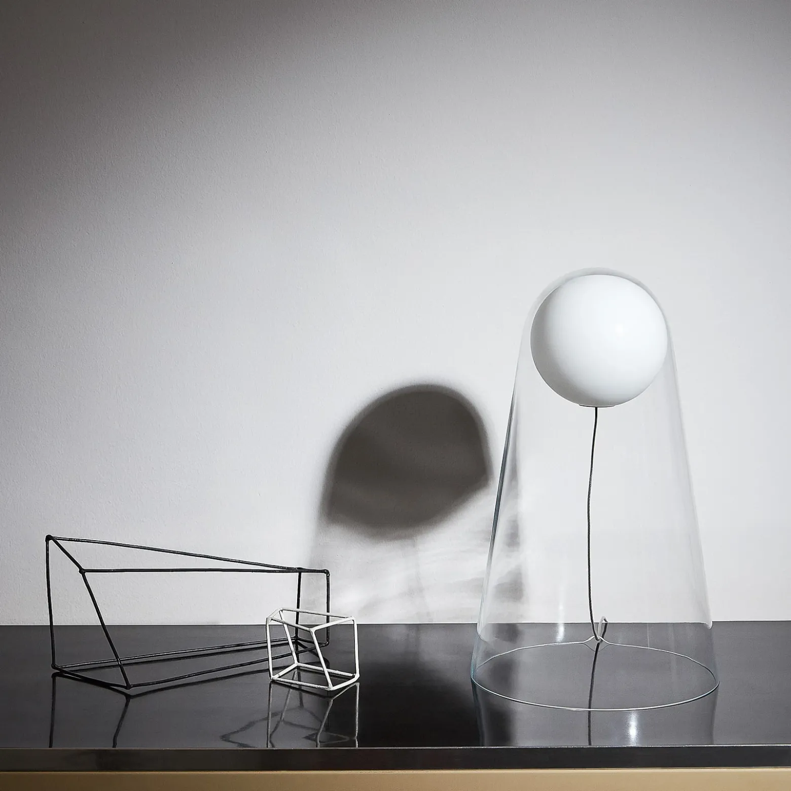 Foscarini Satellight lámpara de mesa de vidrio LED