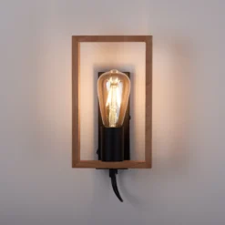 Frame aplique de pared de madera