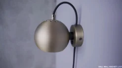 FRANDSEN aplique de pared Bola Magnética, blanco mate