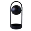 FRANDSEN Lámpara de mesa LED recargable Ball Portable, negro, acero