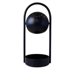 FRANDSEN Lámpara de mesa LED recargable Ball Portable, negro, acero