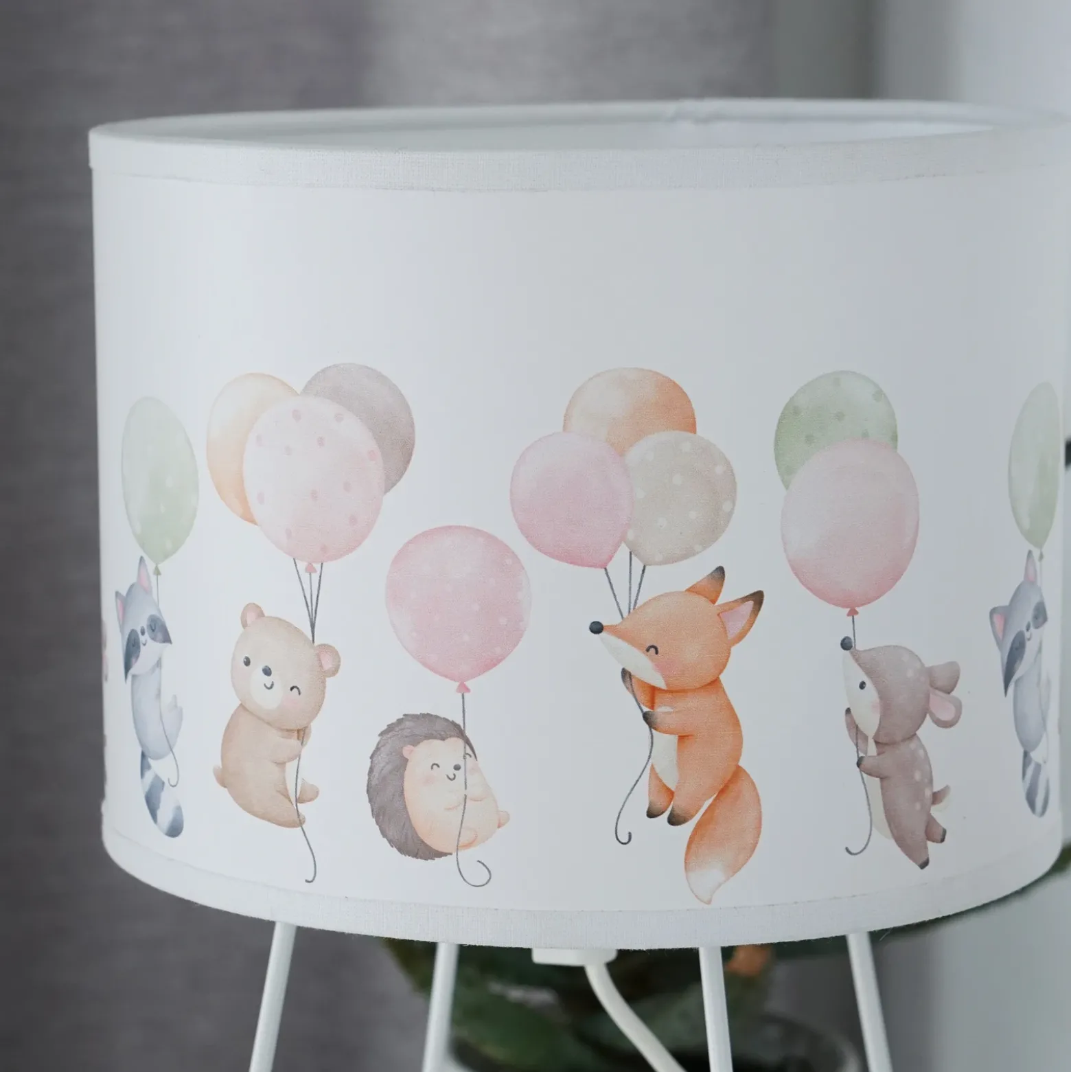 Freddy lámpara de mesa, colorido, animales, E14, altura 32,5 cm
