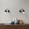 FRITZ HANSEN Aplique de pared Caravaggio, negra