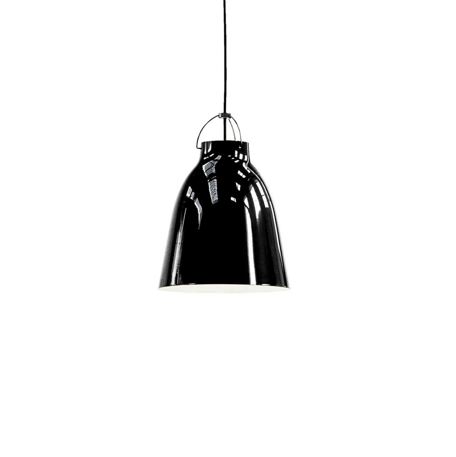 FRITZ HANSEN Caravaggio P2 Negro brillante/negro