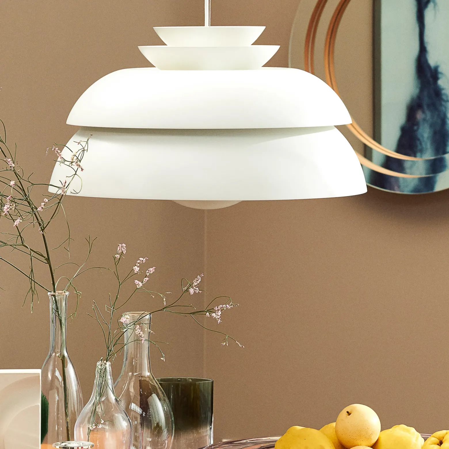 FRITZ HANSEN Concert P3 lámpara colgante blanco Ø 55 cm