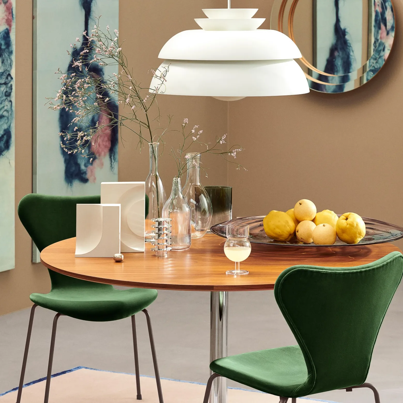 FRITZ HANSEN Concert P3 lámpara colgante blanco Ø 55 cm