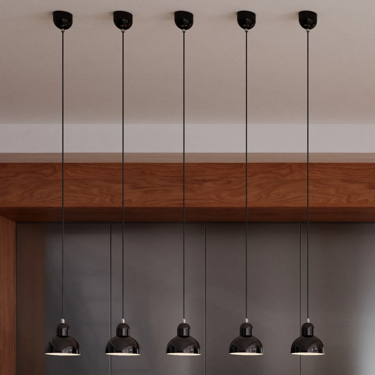 FRITZ HANSEN Kaiser Idell 6722-P Negro brillante