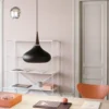 FRITZ HANSEN Orient P2 Lámpara colgante negro/rosa Ø 34 cm