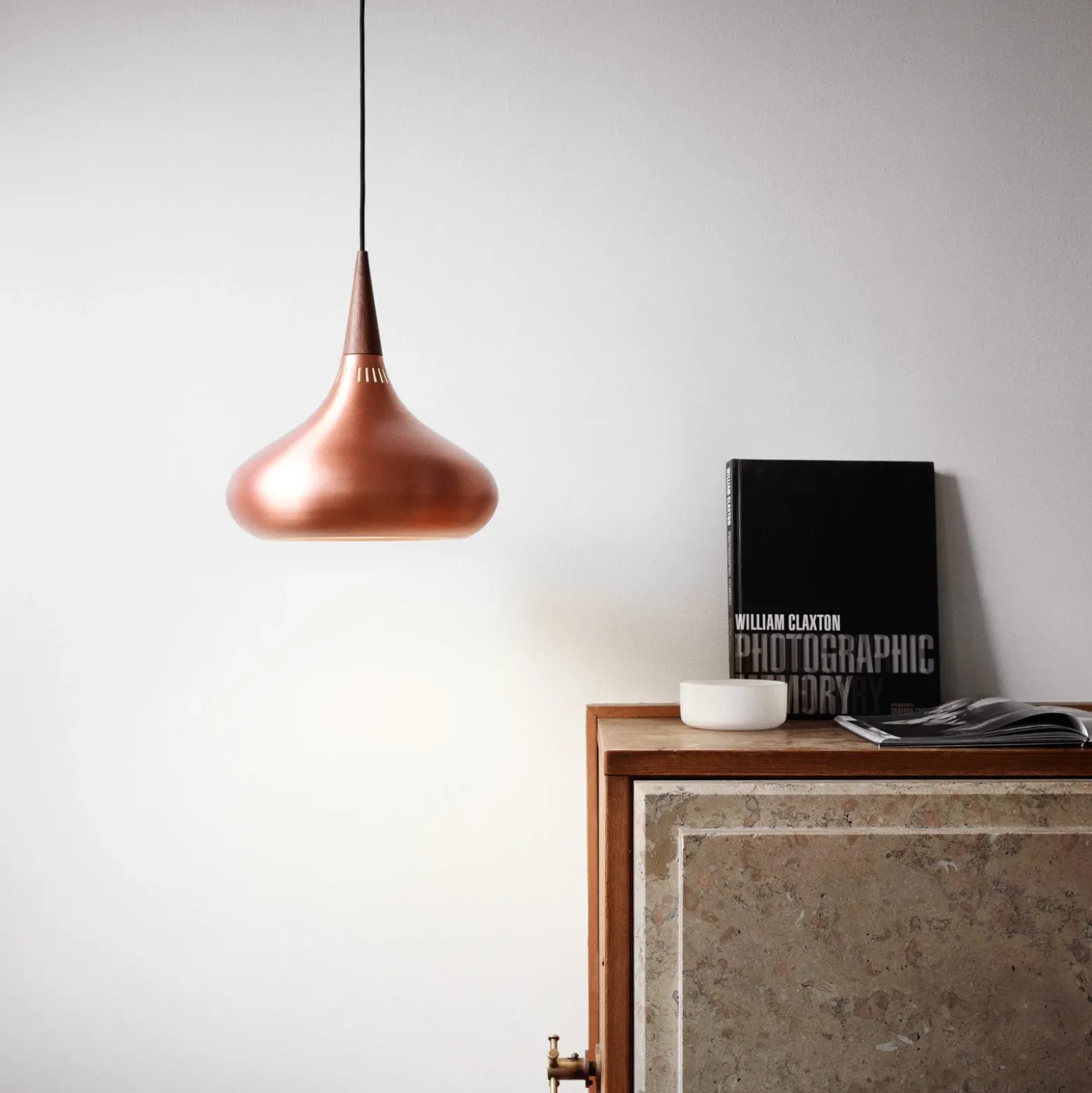 FRITZ HANSEN Orient P1 Lámpara colgante cobre/rosa Ø 22,5
