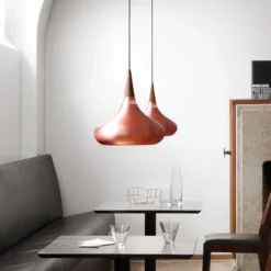 FRITZ HANSEN Orient P2 Lámpara colgante cobre/rosa Ø 34 cm