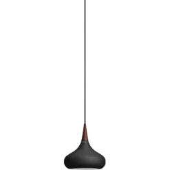 FRITZ HANSEN Orient P1 Lámpara colgante negro/rosa Ø 22,5