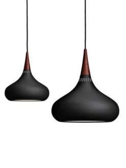 FRITZ HANSEN Orient P1 Lámpara colgante negro/rosa Ø 22,5