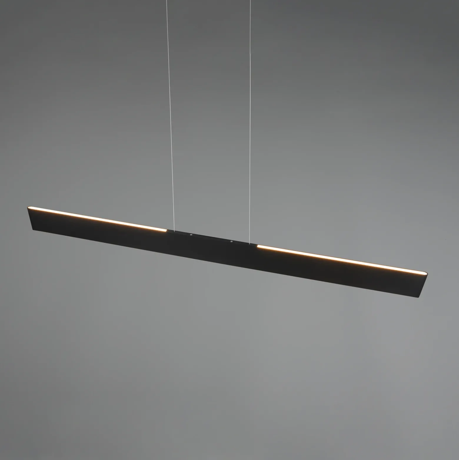Galway Lámpara colgante LED, negro mate, arriba/abajo, CCT, metal