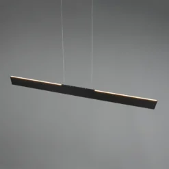 Galway Lámpara colgante LED, negro mate, arriba/abajo, CCT, metal