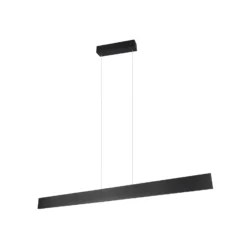 Galway Lámpara colgante LED, negro mate, arriba/abajo, CCT, metal