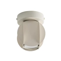 GAMBIT downlight de techo, blanco crema, Ø 10 cm, metal, GU10