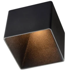 GF design Blocky lámpara empotrable IP54 negro 3.000 K