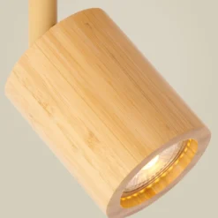 GOOD & MOJO Downlight Java, 1 luz, color natural, bambú