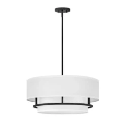 Graham Duo Lámpara colgante MOUNT 4 luces Ø 58,4 cm, negro