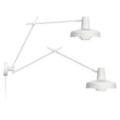 GRUPA Arigato Aplique de pared de 2 luces, 70 cm, blanca