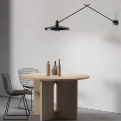 GRUPA Arigato aplique 1 luz 140cm Ø45cm negro