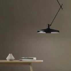 GRUPA Arigato techo 1 luz 140cm Ø45cm negro