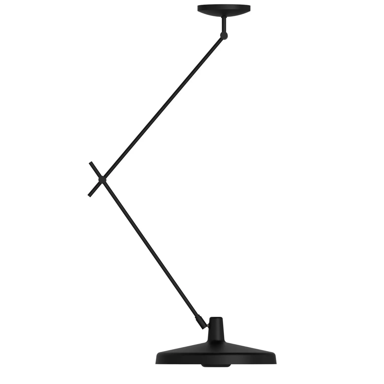 GRUPA Arigato techo 1 luz 140cm Ø45cm negro