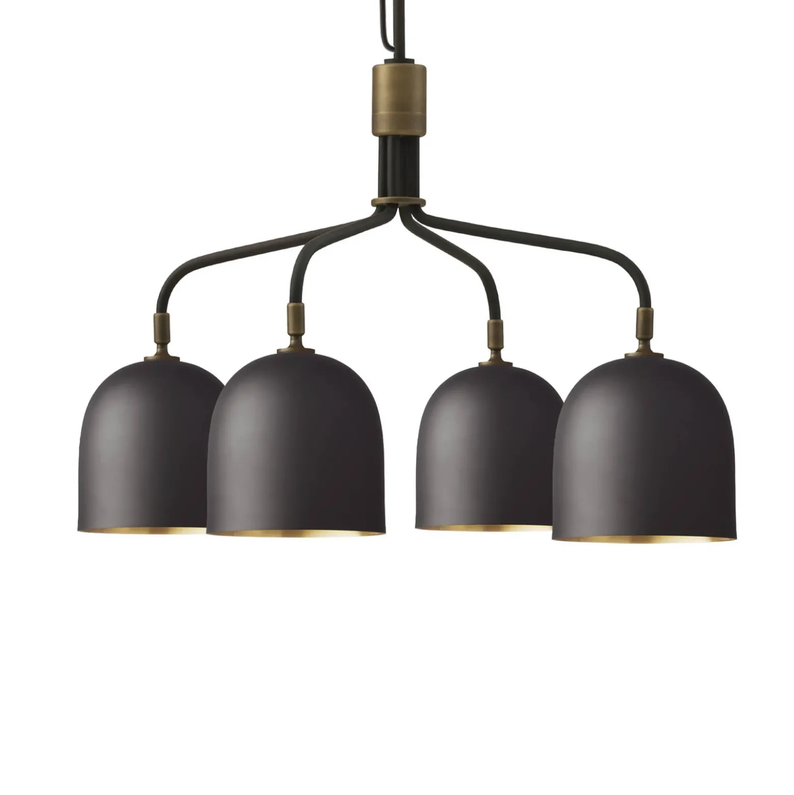 Gubi Lámpara de araña Howard 4 luces Ø 66 cm gunmetal