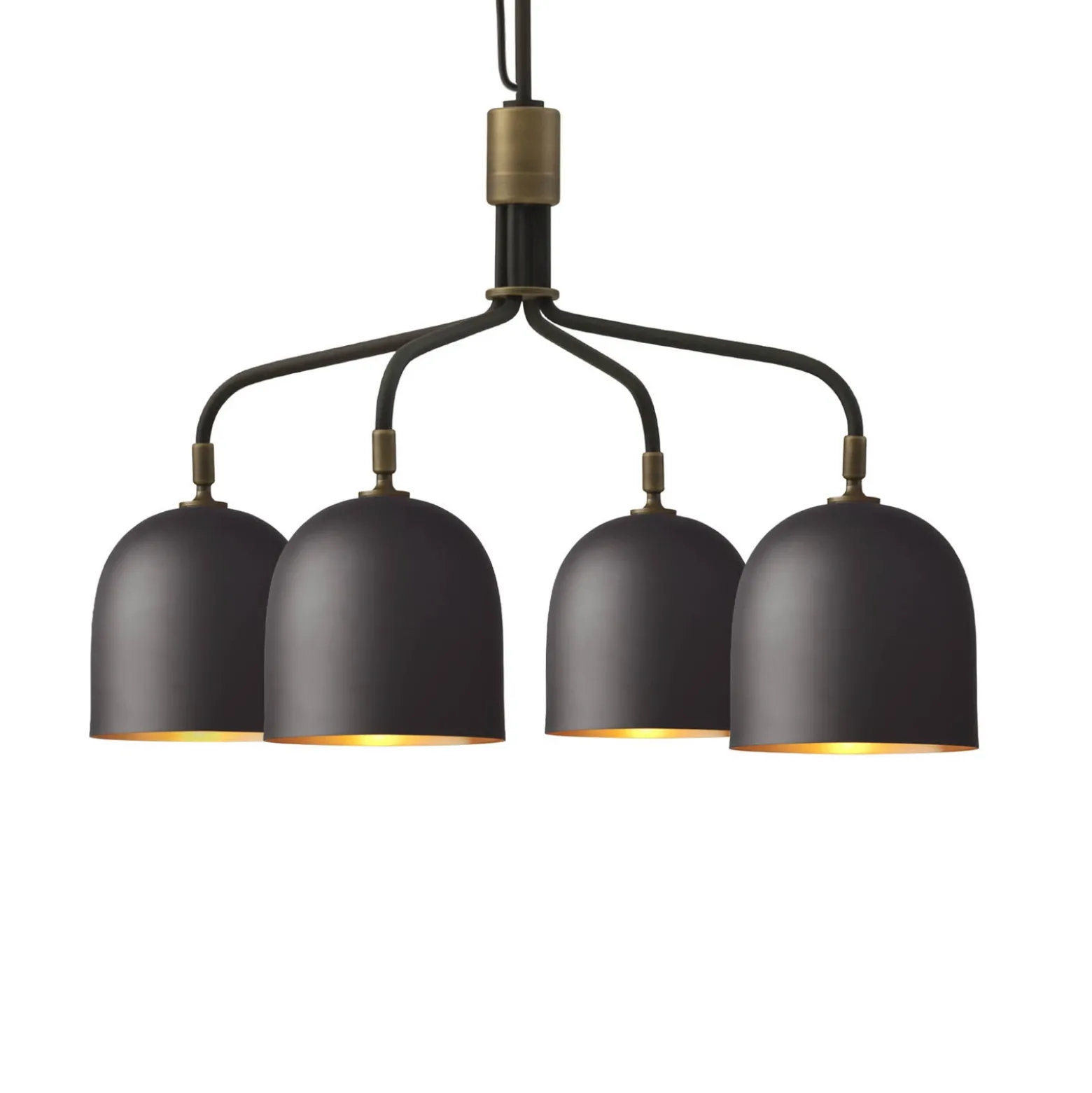 Gubi Lámpara de araña Howard 4 luces Ø 66 cm gunmetal